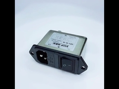 60~90dB IEC EMIフィルター AC 250V 10A 低通路金属 150K-30MHZ