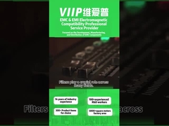 メタルハウジング DC EMIフィルター 温度範囲内 -40°Cから85°C