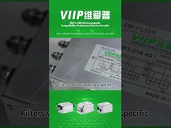 VIP2-2A-10 DC EMI フィルタ 漏れ電流 0.5mA 最大および挿入損失 50dB Min