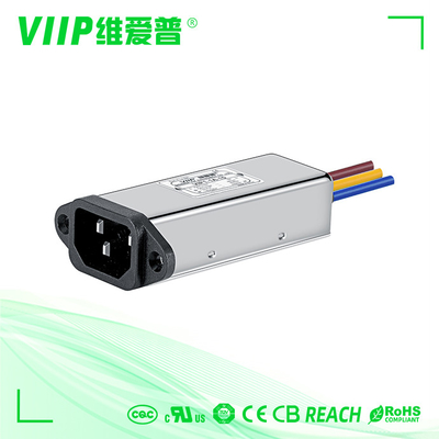 購入 ワイヤー1500VDCが付いている3A 60Hzの交流電力ラインIECのEMIフィルタの男性のソケット online manufacture