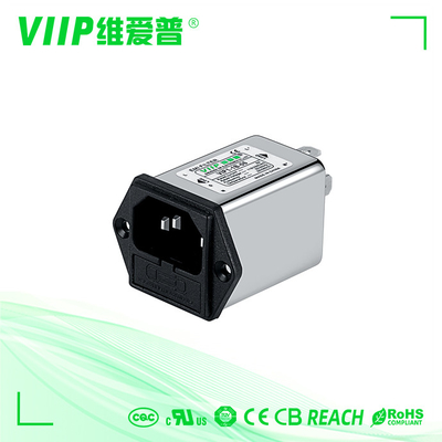 IEC 110V/250VAC 高減速電源入力フィルター 定数中心周波数 150KHZ-30MHZ