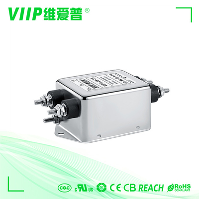 EMI抑制能力を持つ単相EMIフィルター 衰弱 ≥20dB 絶縁抵抗 ≥100MΩ 湿度 ≤95%RH