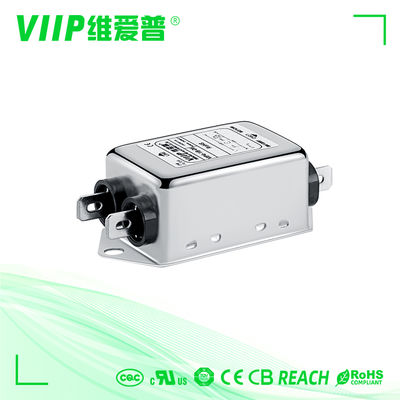 500VDC/100MOHM MIN 入力阻害 150KHzから30MHzの周波数範囲の単相EMIフィルター