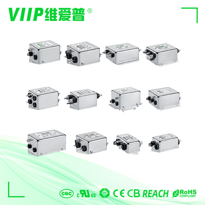 Rohs 準拠単相EMIフィルタ阻力 ≤1.5Ω 衰弱 ≥20dB 効果的なEMI抑制